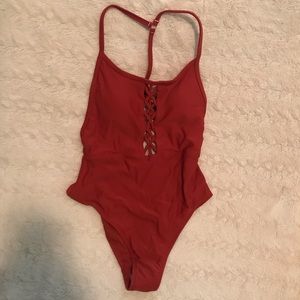 New red orange one piece